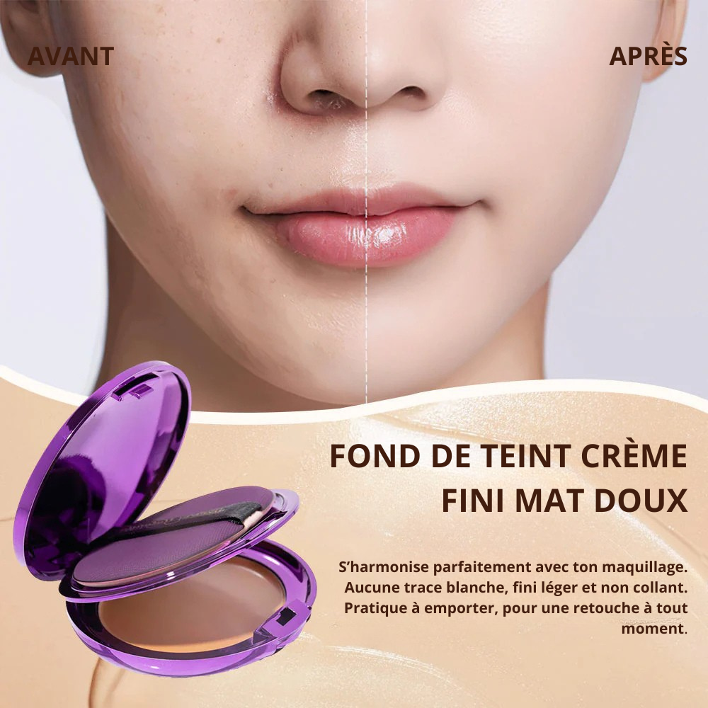 Fond de Teint Crème – Couvrance Totale & Fini Parfait